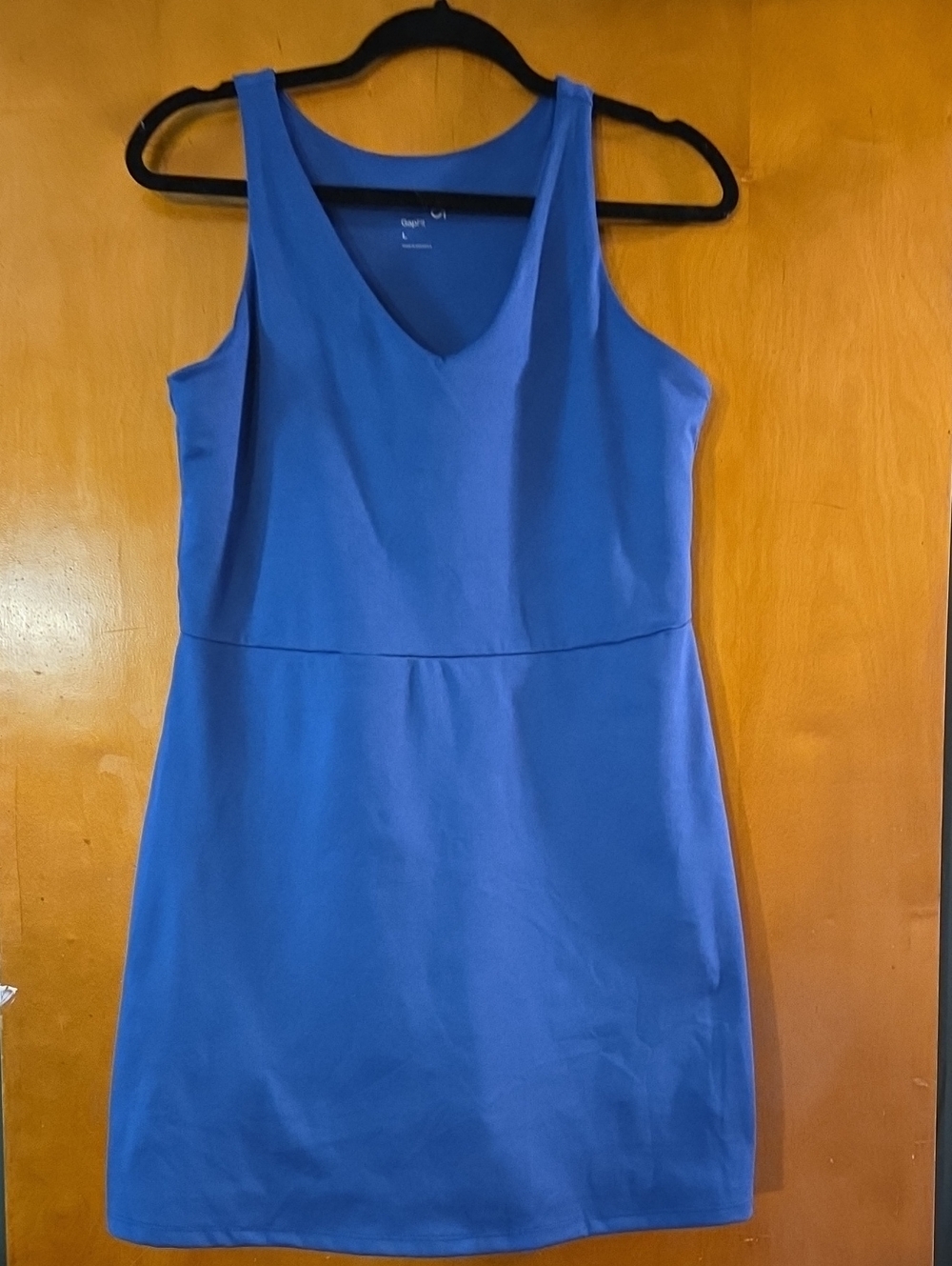 Gap Fit Sleeveless Blue Dress With Built In Shorts